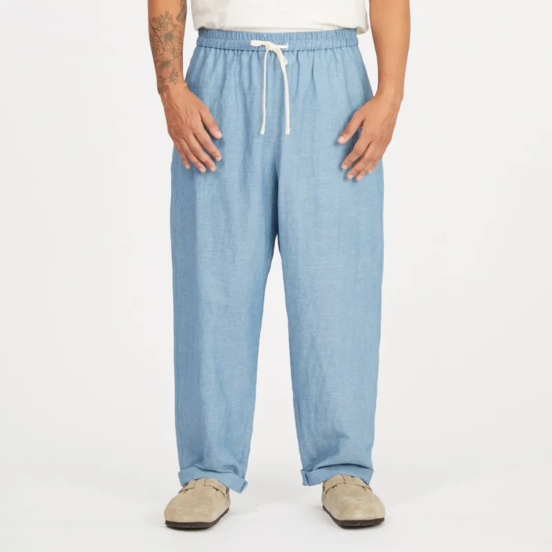 Bronco Pant- Indigo Cotton/Linen sold by S.K. Manor Hill product image thumbnail 3