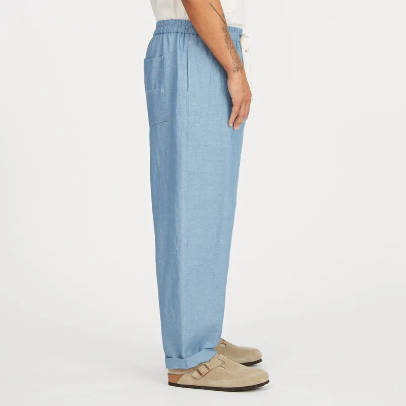 Bronco Pant- Indigo Cotton/Linen sold by S.K. Manor Hill product image thumbnail 4