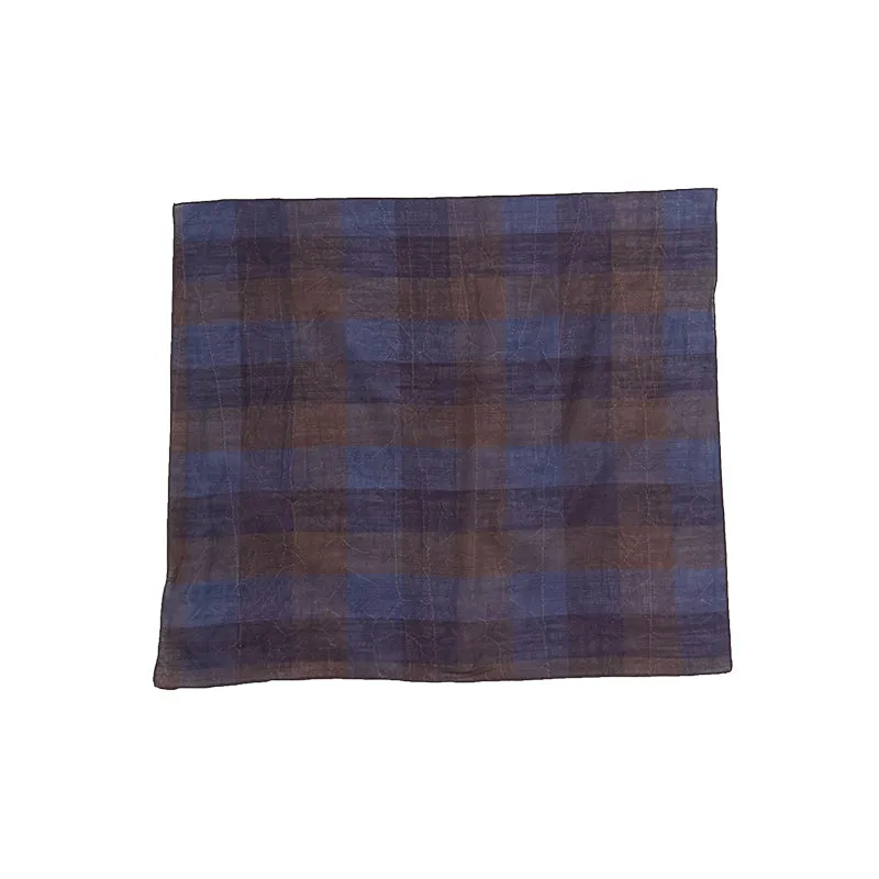 Bandana - Blue & Purple Plaid made by S.K. Manor Hill