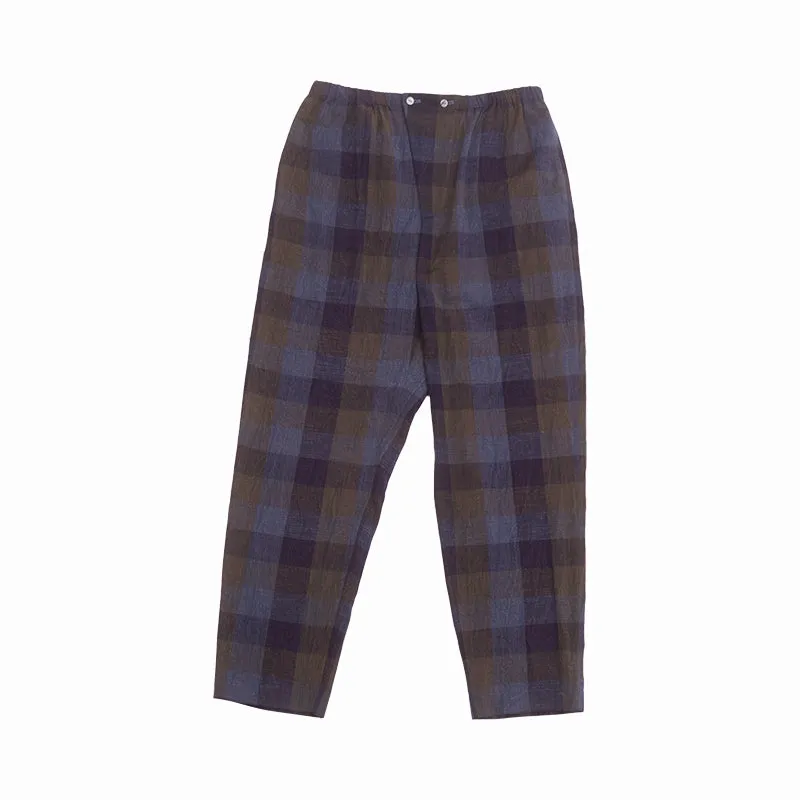 Rem Pant - Blue & Purple Plaid made by S.K. Manor Hill