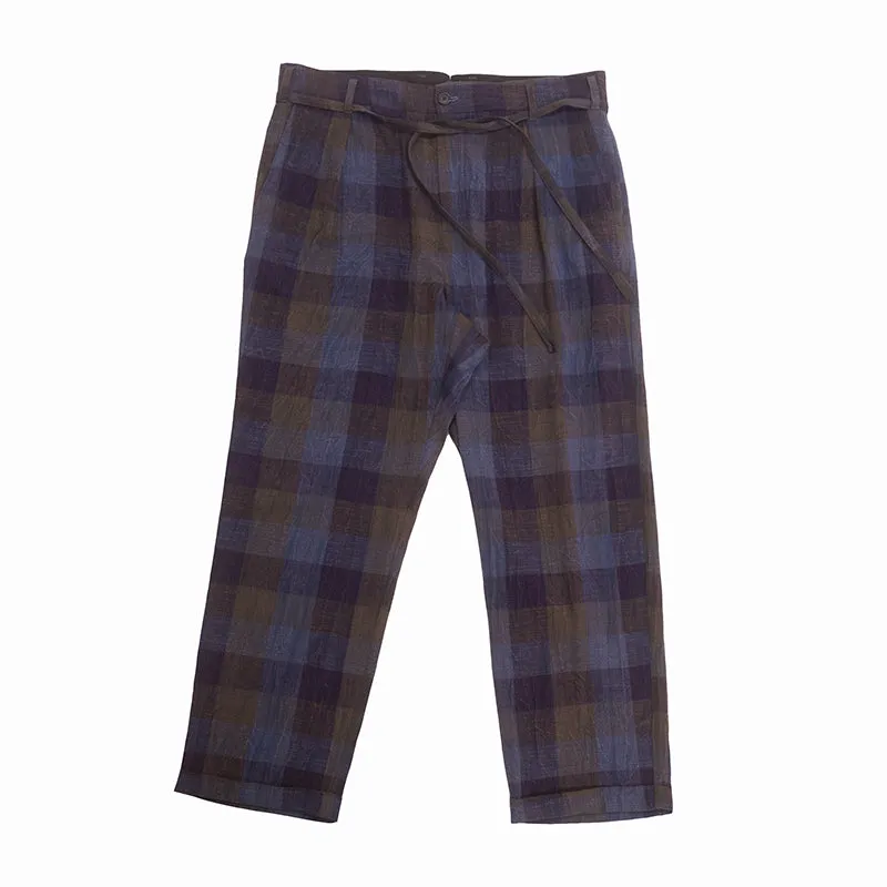Lansky Pant - Blue & Purple Plaid made by S.K. Manor Hill
