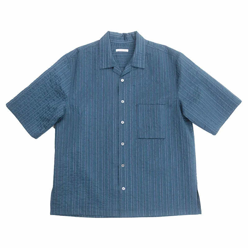 Aloha Shirt - Blue Translucent Stripe sold by S.K. Manor Hill