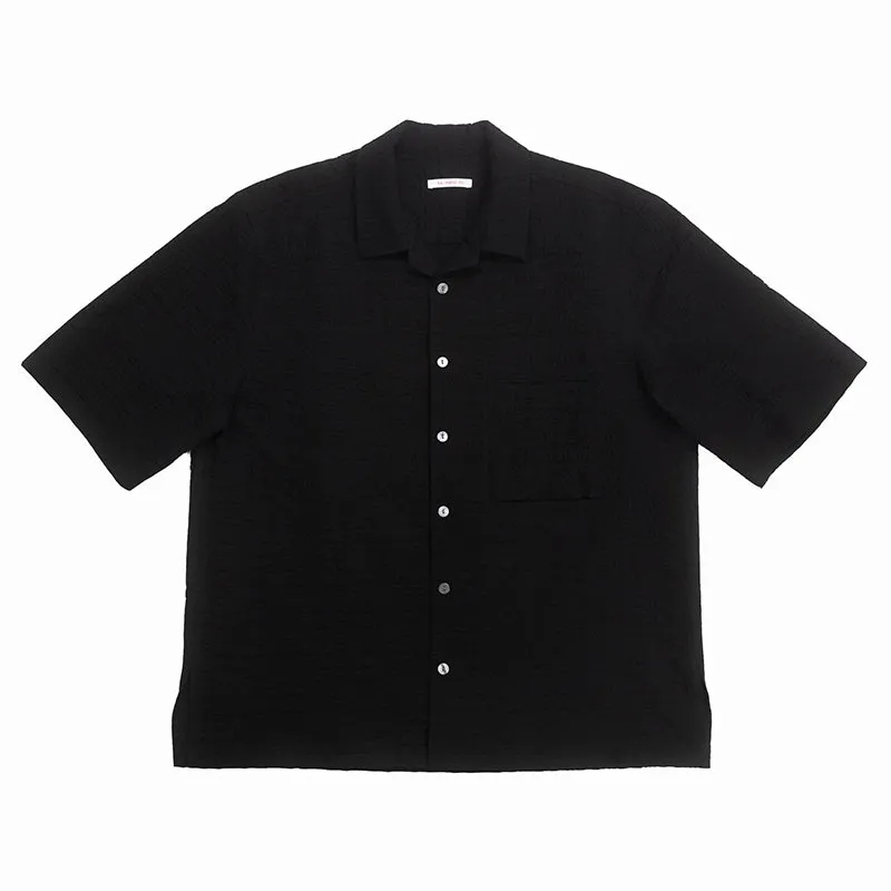 Aloha Shirt - Black Puckered sold by S.K. Manor Hill