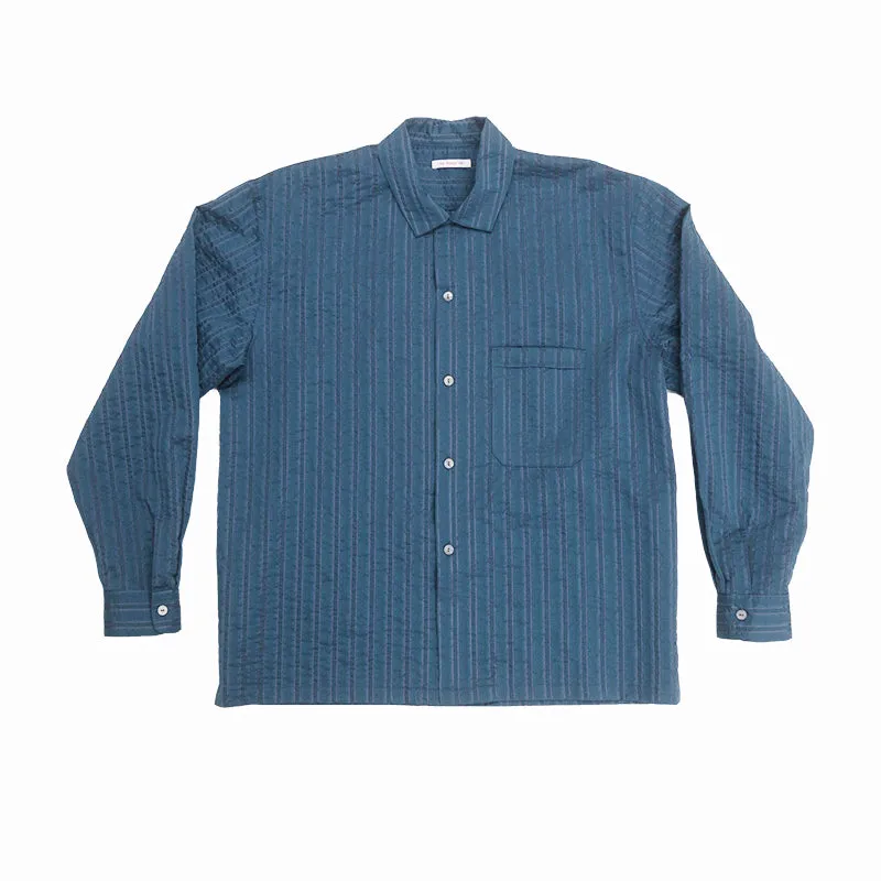 Jam Shirt - Blue Translucent Stripe made by S.K. Manor Hill