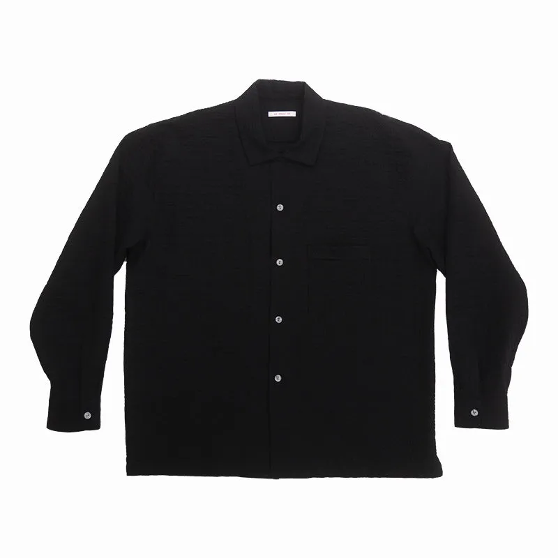 Jam Shirt - Black Puckered sold by S.K. Manor Hill