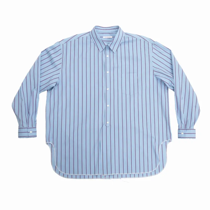 Langston Shirt - Blue with Red Stripes made by S.K. Manor Hill