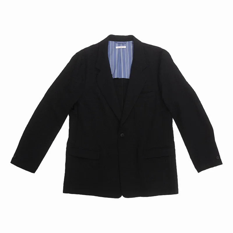 Julian Blazer - Black Puckered made by S.K. Manor Hill