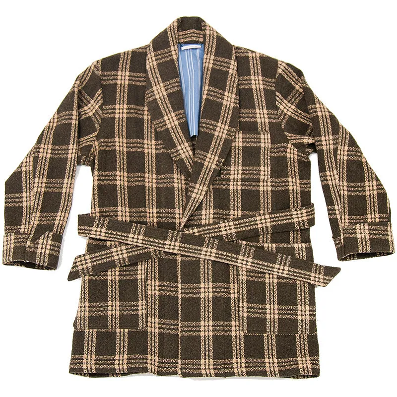 Augustine Robe - Brown Plaid sold by S.K. Manor Hill