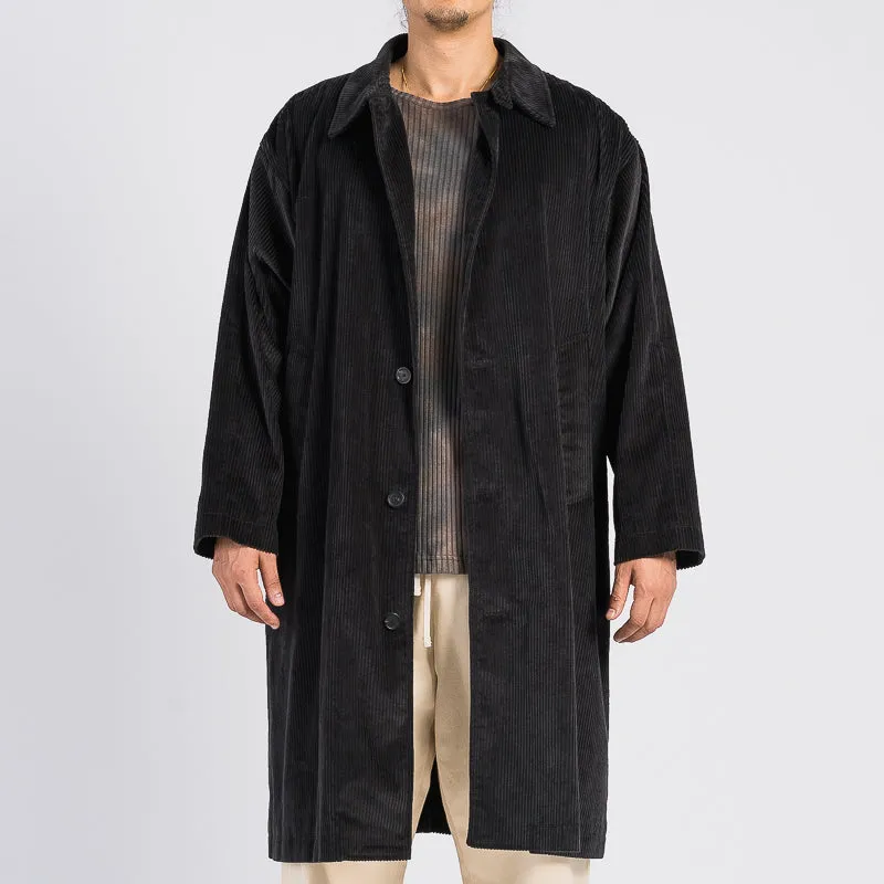 Shelby Trench Coat - Black Corduroy sold by S.K. Manor Hill product image thumbnail 3