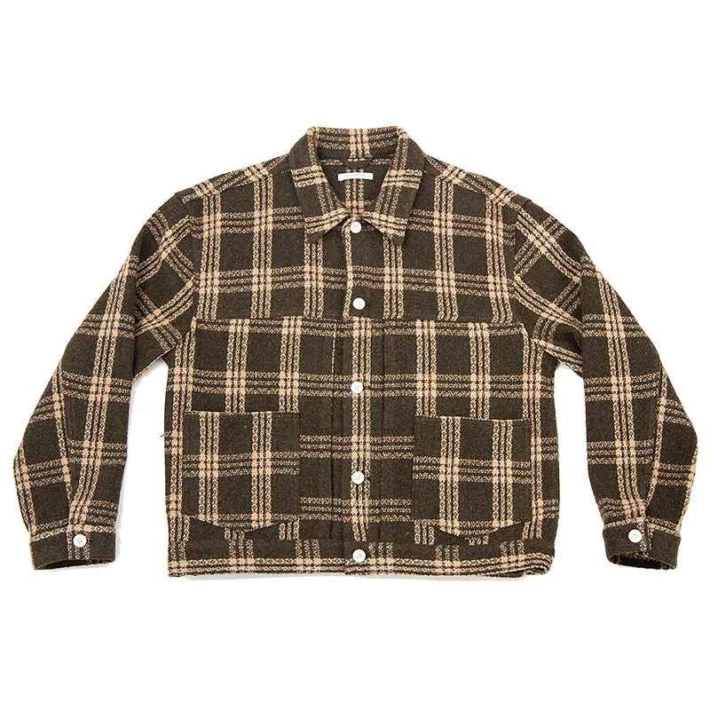 Type 100 Jacket - Brown Plaid made by S.K. Manor Hill