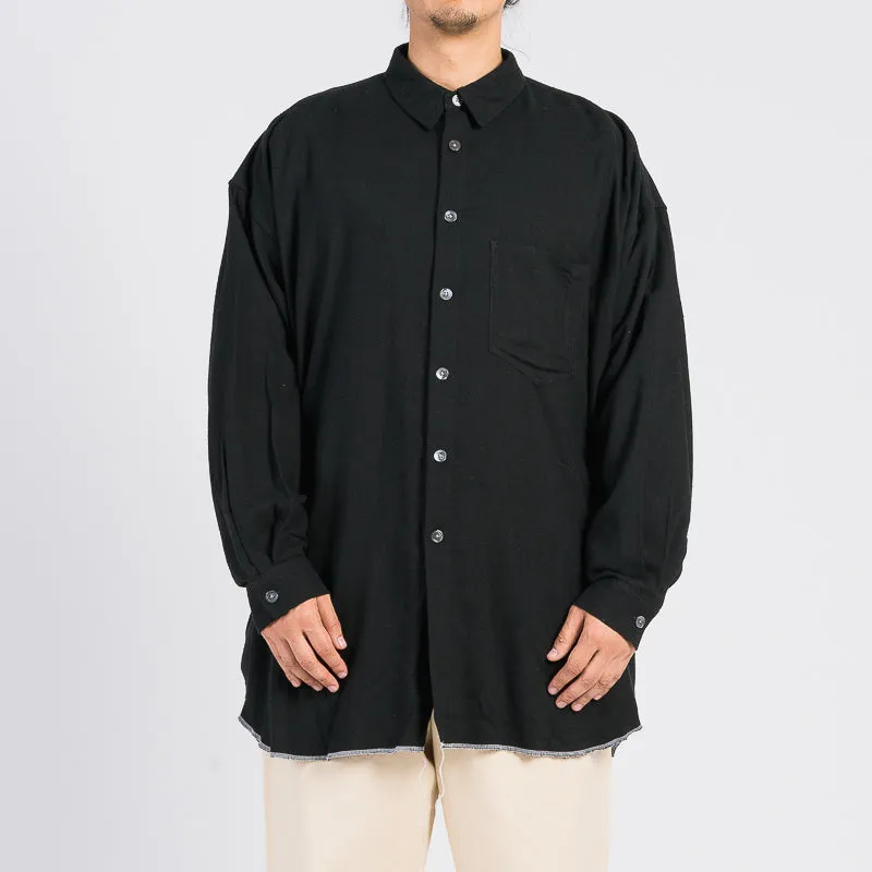 Ox Shirt - Black Rayon/Cotton/Silk sold by S.K. Manor Hill product image thumbnail 4