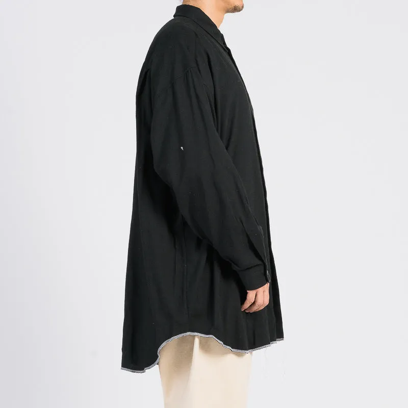 Ox Shirt - Black Rayon/Cotton/Silk sold by S.K. Manor Hill product image thumbnail 5