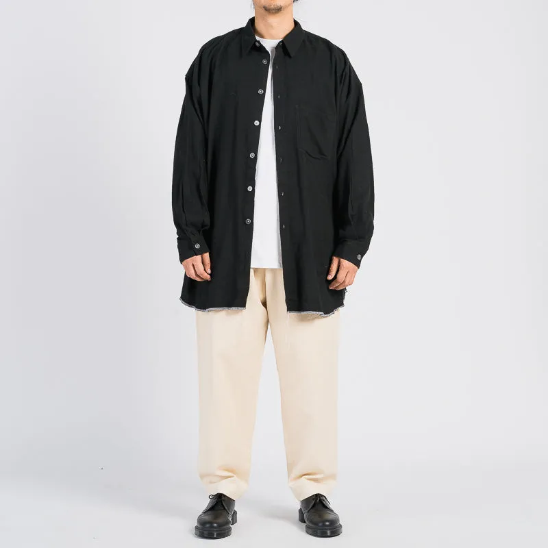 Ox Shirt - Black Rayon/Cotton/Silk sold by S.K. Manor Hill product image thumbnail 2