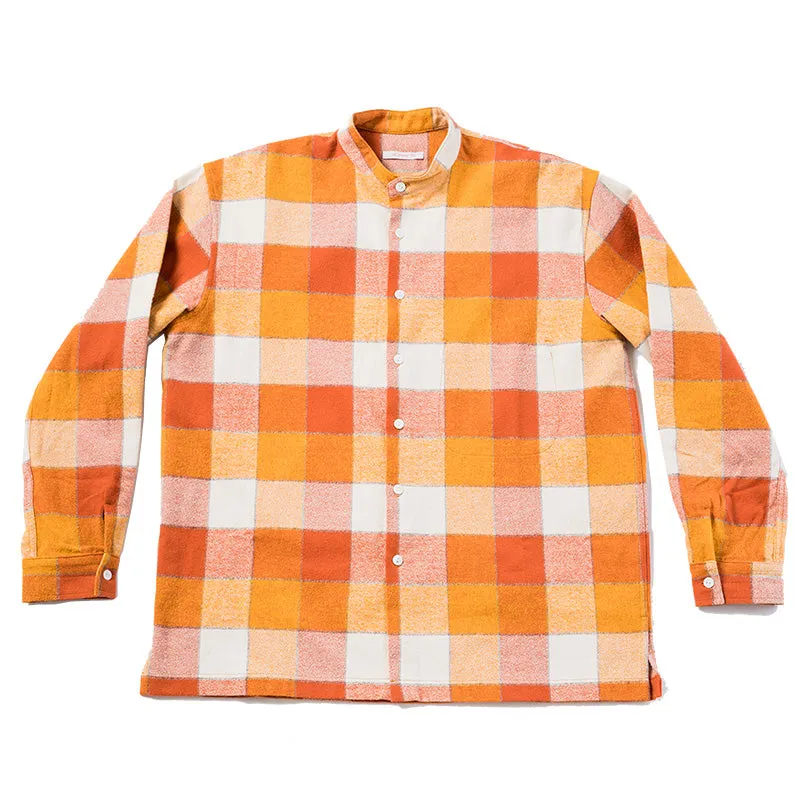 Orville Shirt - Orange Plaid made by S.K. Manor Hill