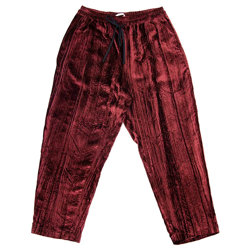 Symphony Pant - Crushed Velvet made by S.K. Manor Hill