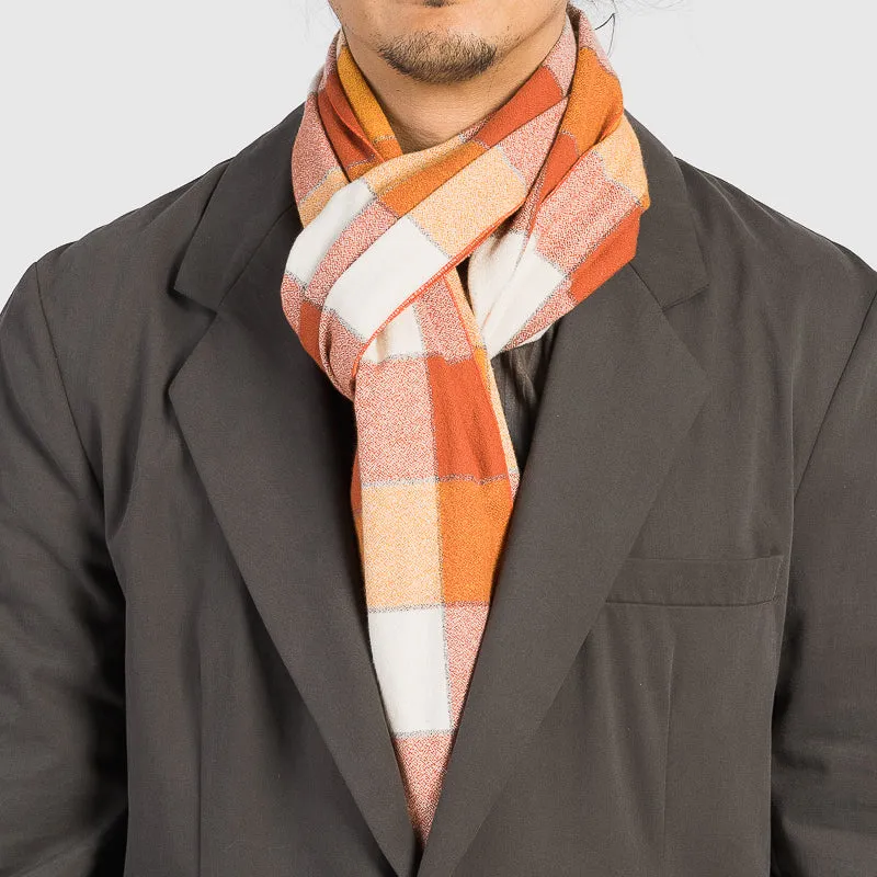 Long Scarf - Orange Plaid sold by S.K. Manor Hill product image thumbnail 4