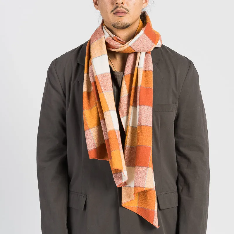 Long Scarf - Orange Plaid sold by S.K. Manor Hill product image thumbnail 3