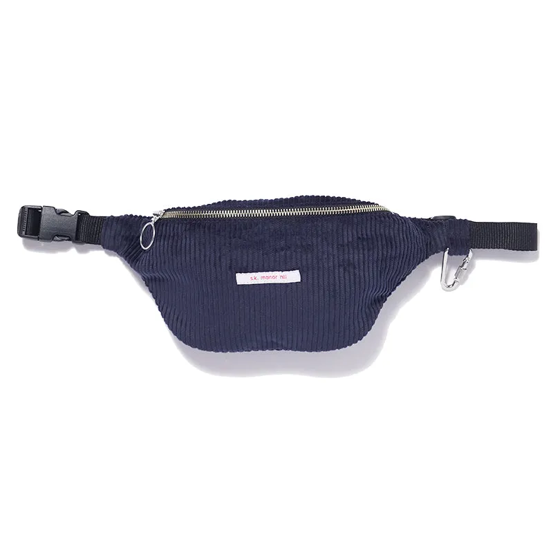 Fanny Pack - Navy Corduroy made by S.K. Manor Hill