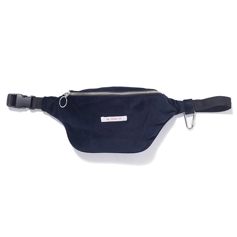 Fanny Pack - Navy Velvet sold by S.K. Manor Hill