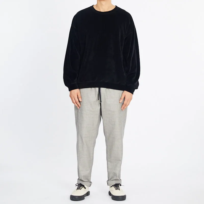Velour Crewneck Sweatshirt - Black sold by S.K. Manor Hill product image thumbnail 2