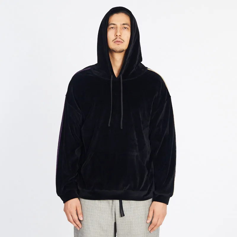 Velour Hoodie - Black w/ Braid sold by S.K. Manor Hill product image thumbnail 3