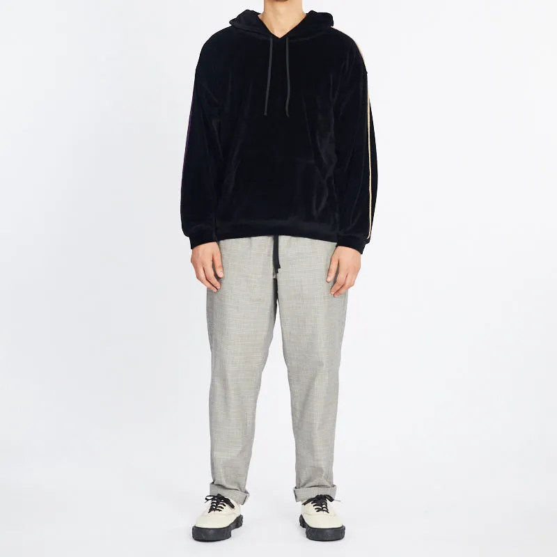 Velour Hoodie - Black w/ Braid sold by S.K. Manor Hill product image thumbnail 2
