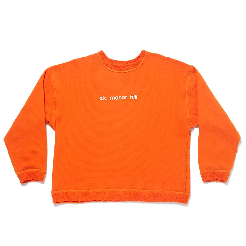 Reversible Pile Crewneck Sweatshirt - Orange sold by S.K. Manor Hill product image thumbnail 2