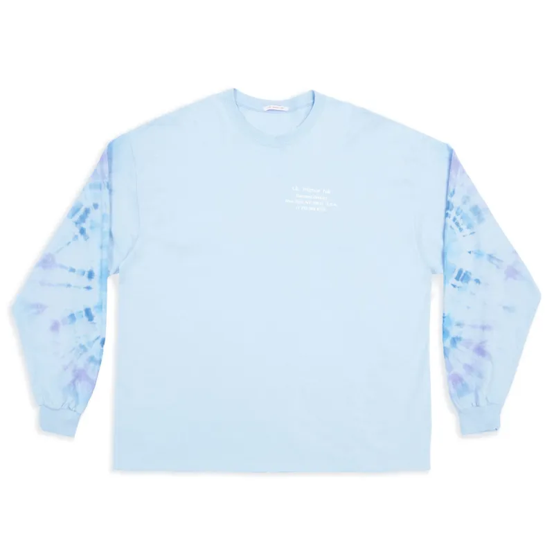 Tie-dye Biz LS T-Shirt - Light Blue Cotton made by S.K. Manor Hill