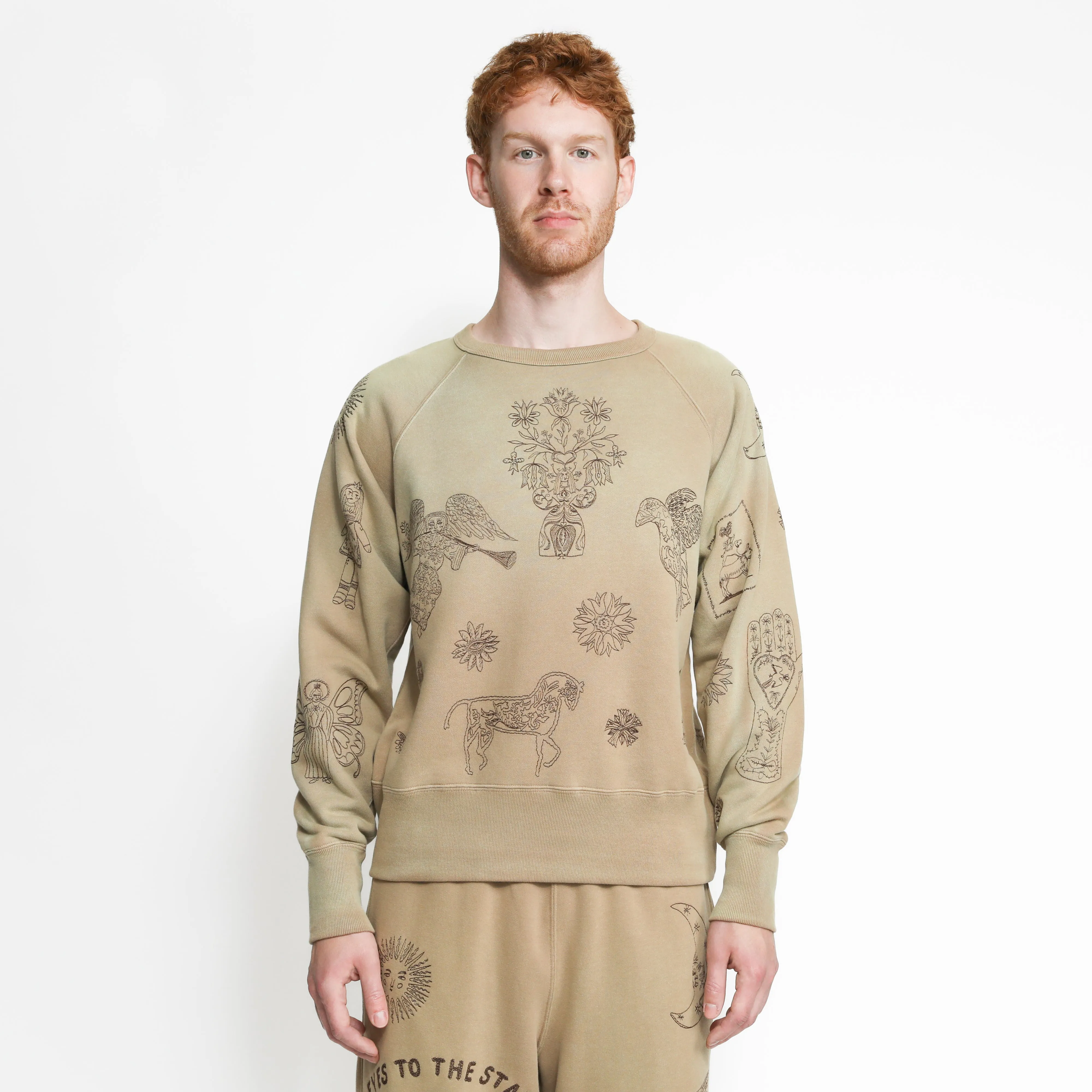 Willson Crewneck - Taupe sold by Samuel Zelig product image thumbnail 3