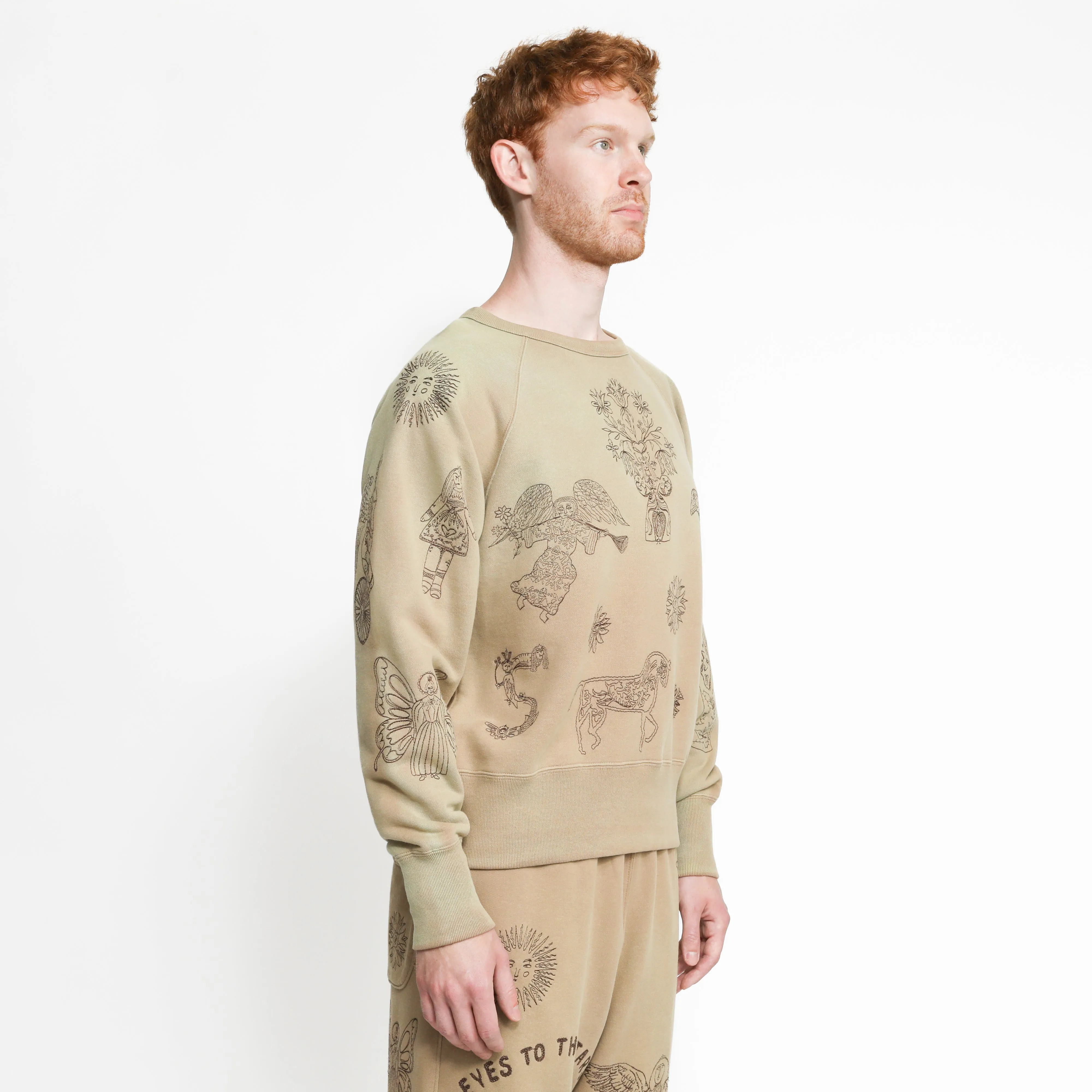 Willson Crewneck - Taupe sold by Samuel Zelig product image thumbnail 4
