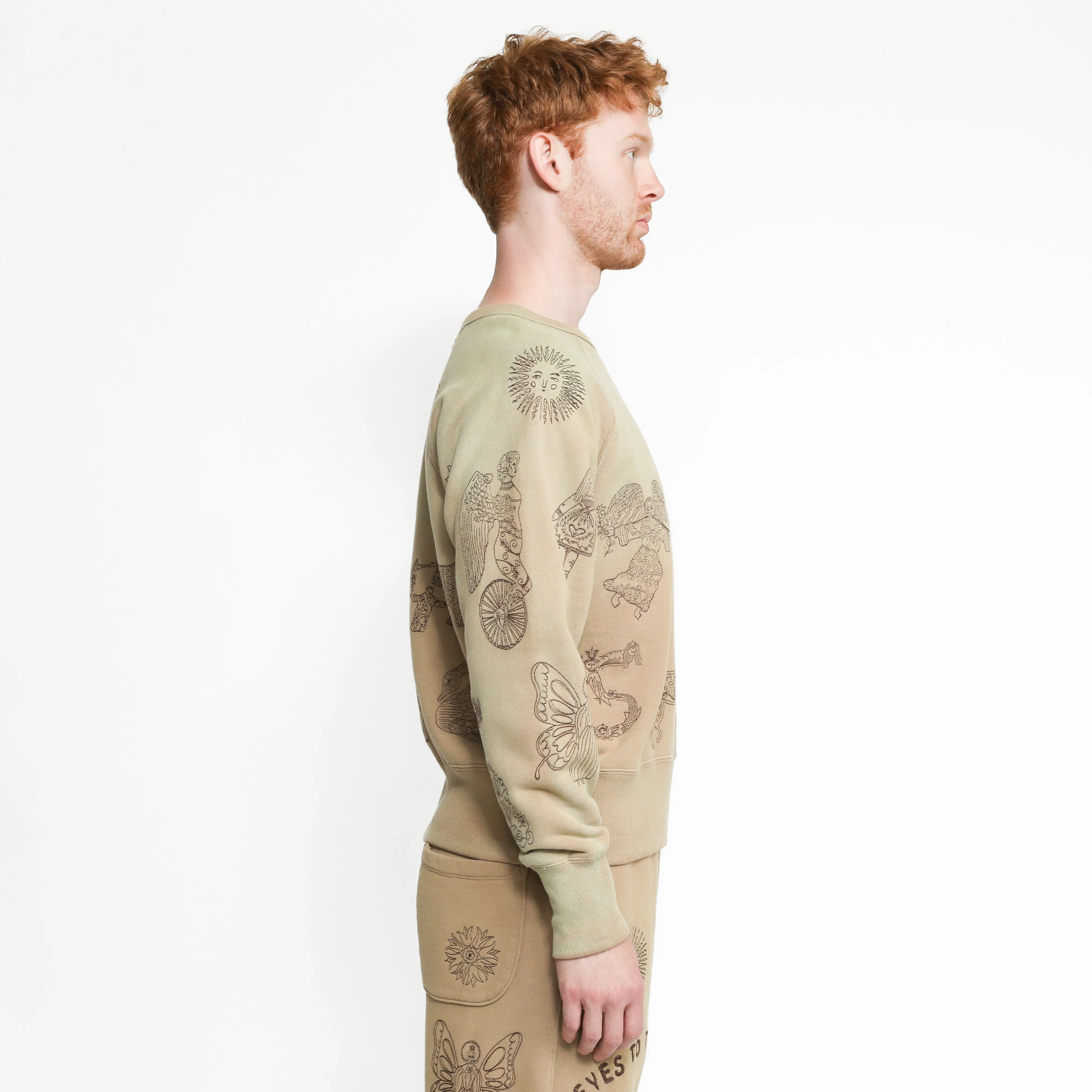 Willson Crewneck - Taupe sold by Samuel Zelig product image thumbnail 5