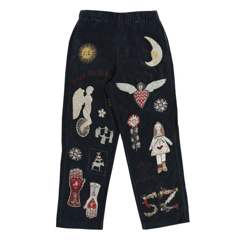Folk Pant - Navy sold by Samuel Zelig