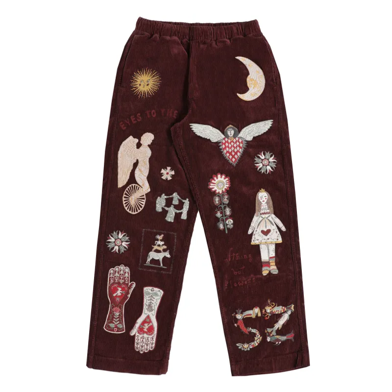 Folk Pant - Burgundy made by Samuel Zelig