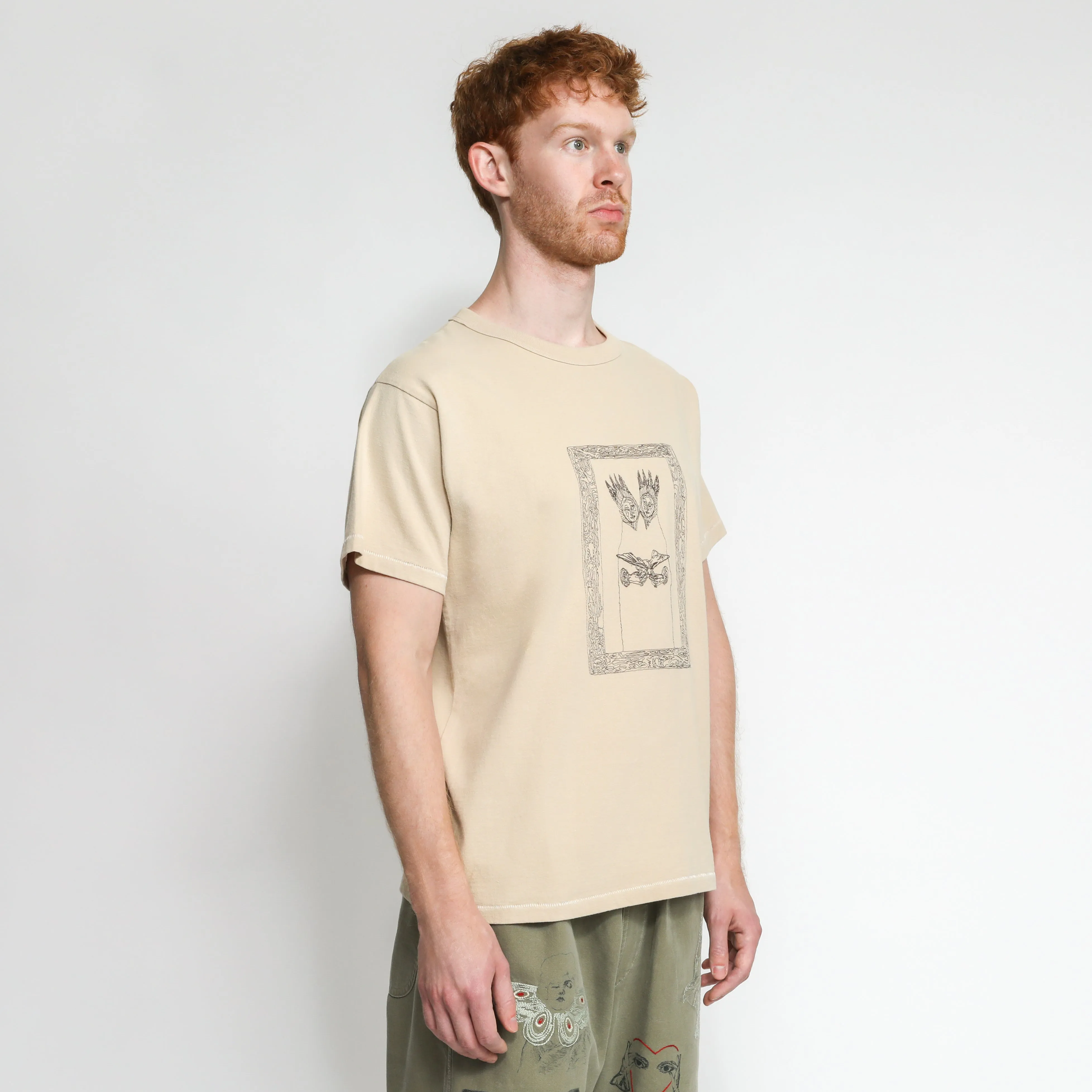 Twin Frame Tee - Beige sold by Samuel Zelig product image thumbnail 4