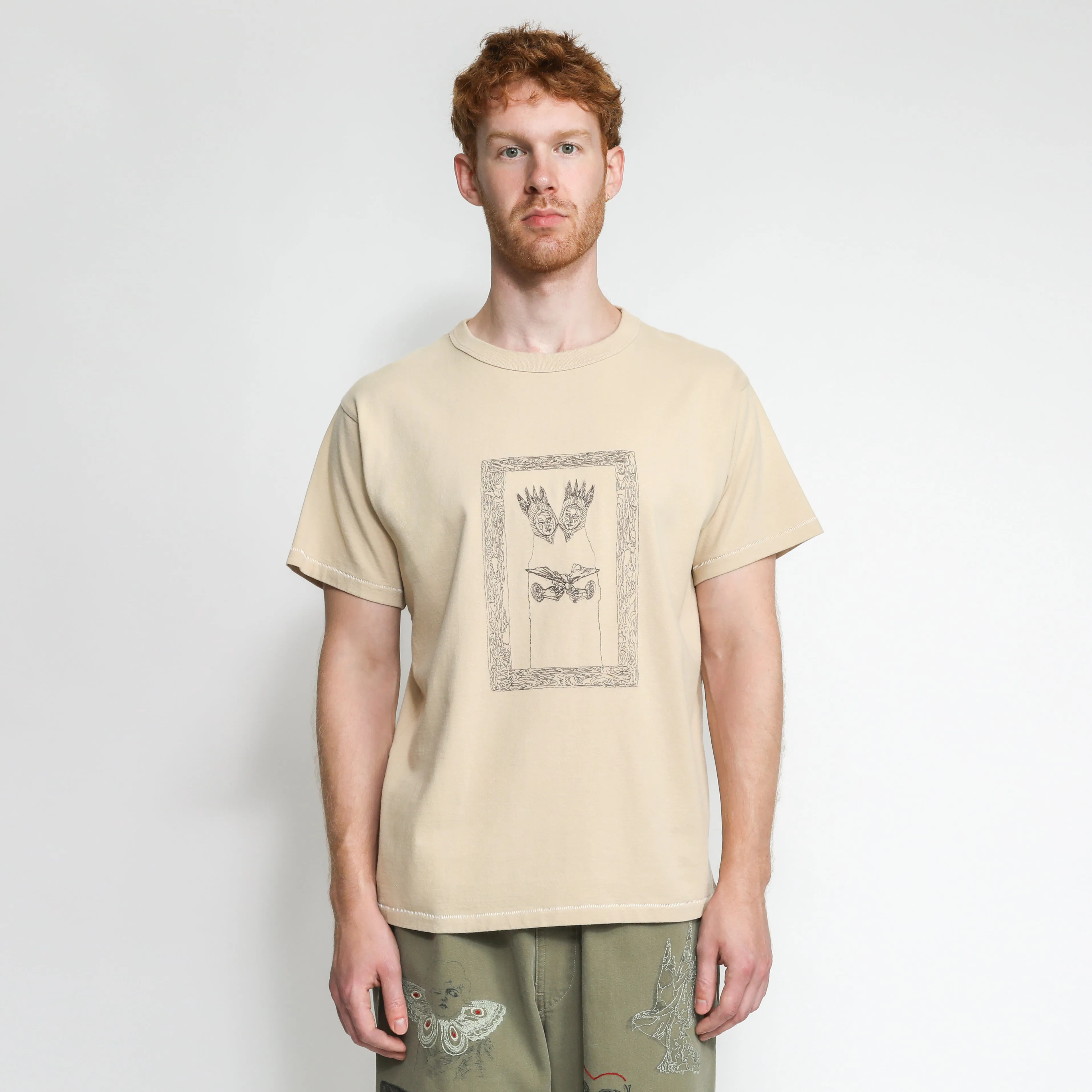 Twin Frame Tee - Beige sold by Samuel Zelig product image thumbnail 3