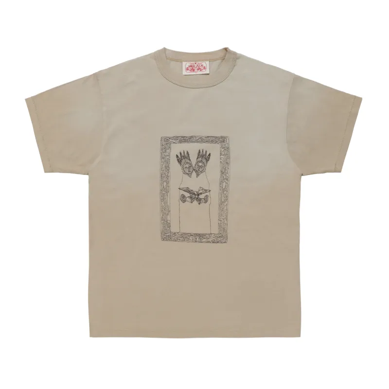 Twin Frame Tee - Beige sold by Samuel Zelig