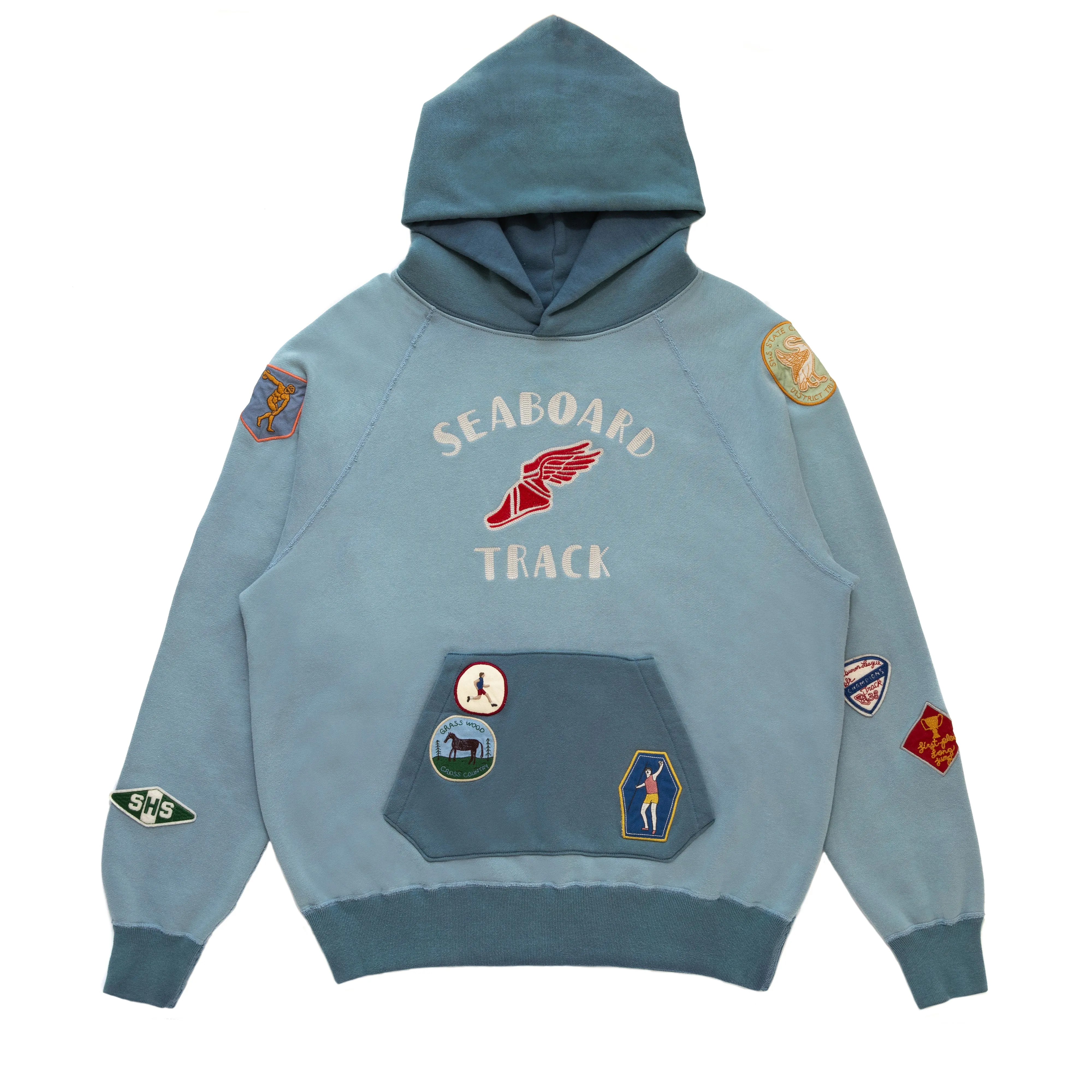 Track Hoodie - Blue sold by Samuel Zelig