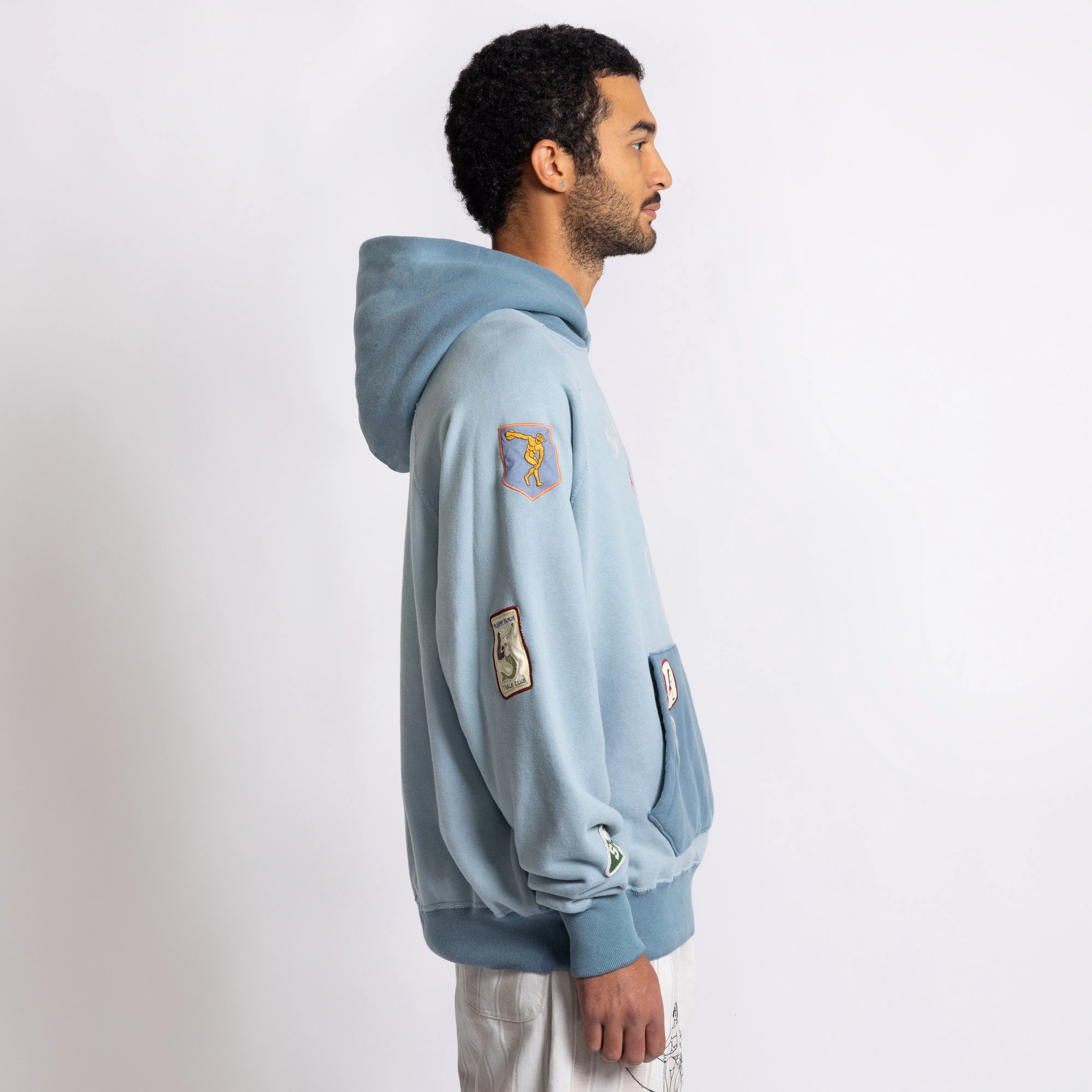 Track Hoodie - Blue sold by Samuel Zelig product image thumbnail 5