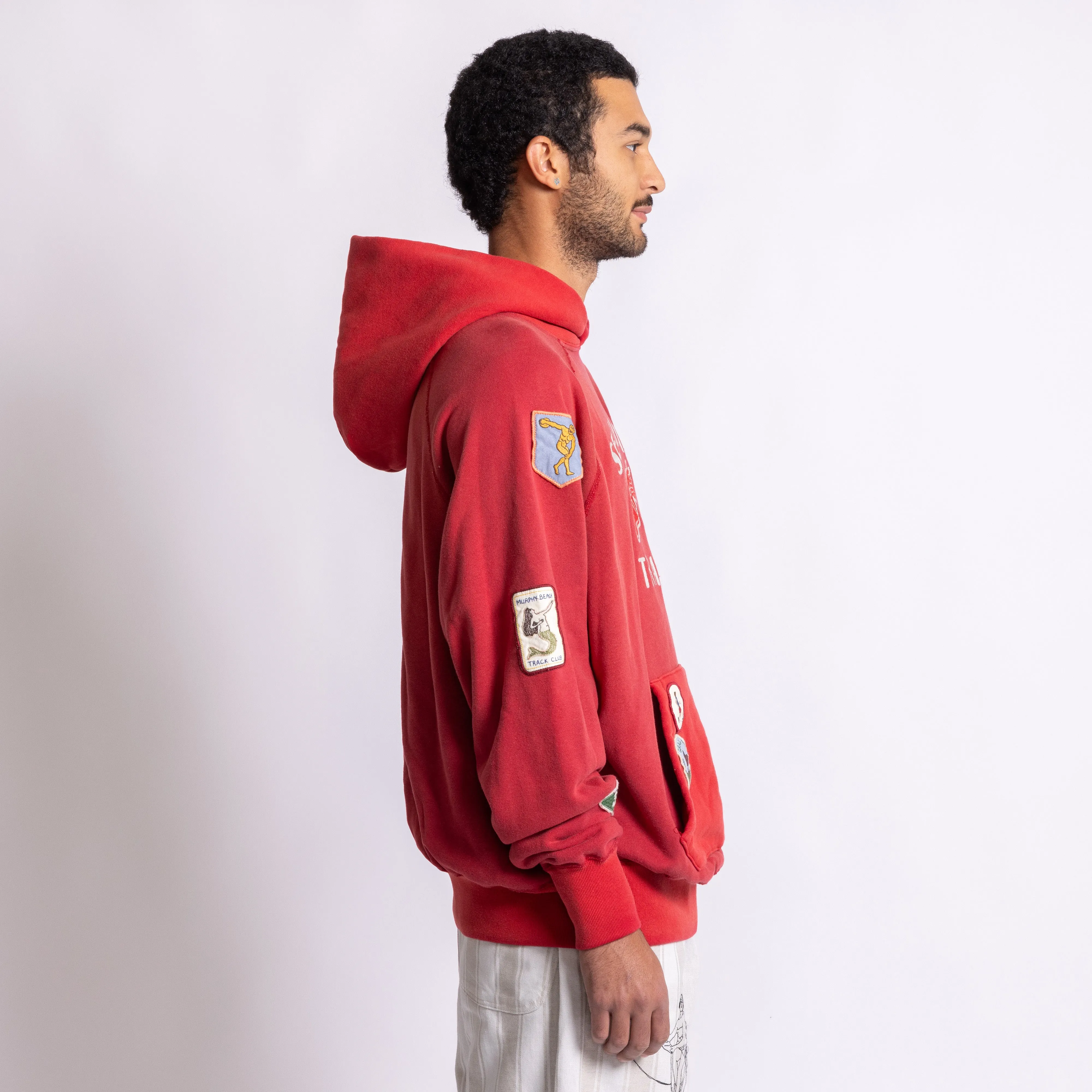 Track Hoodie - Red sold by Samuel Zelig product image thumbnail 5