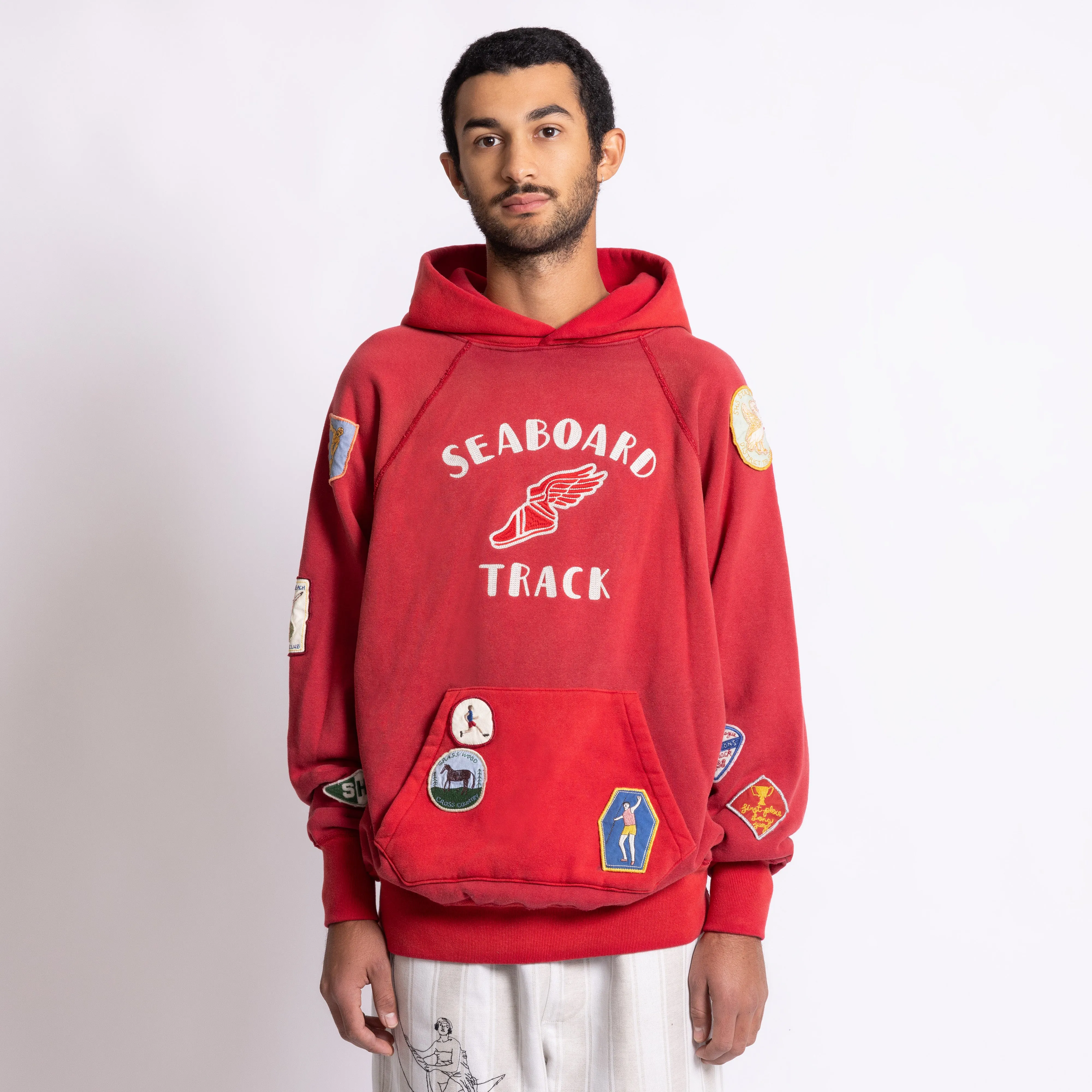Track Hoodie - Red sold by Samuel Zelig product image thumbnail 3