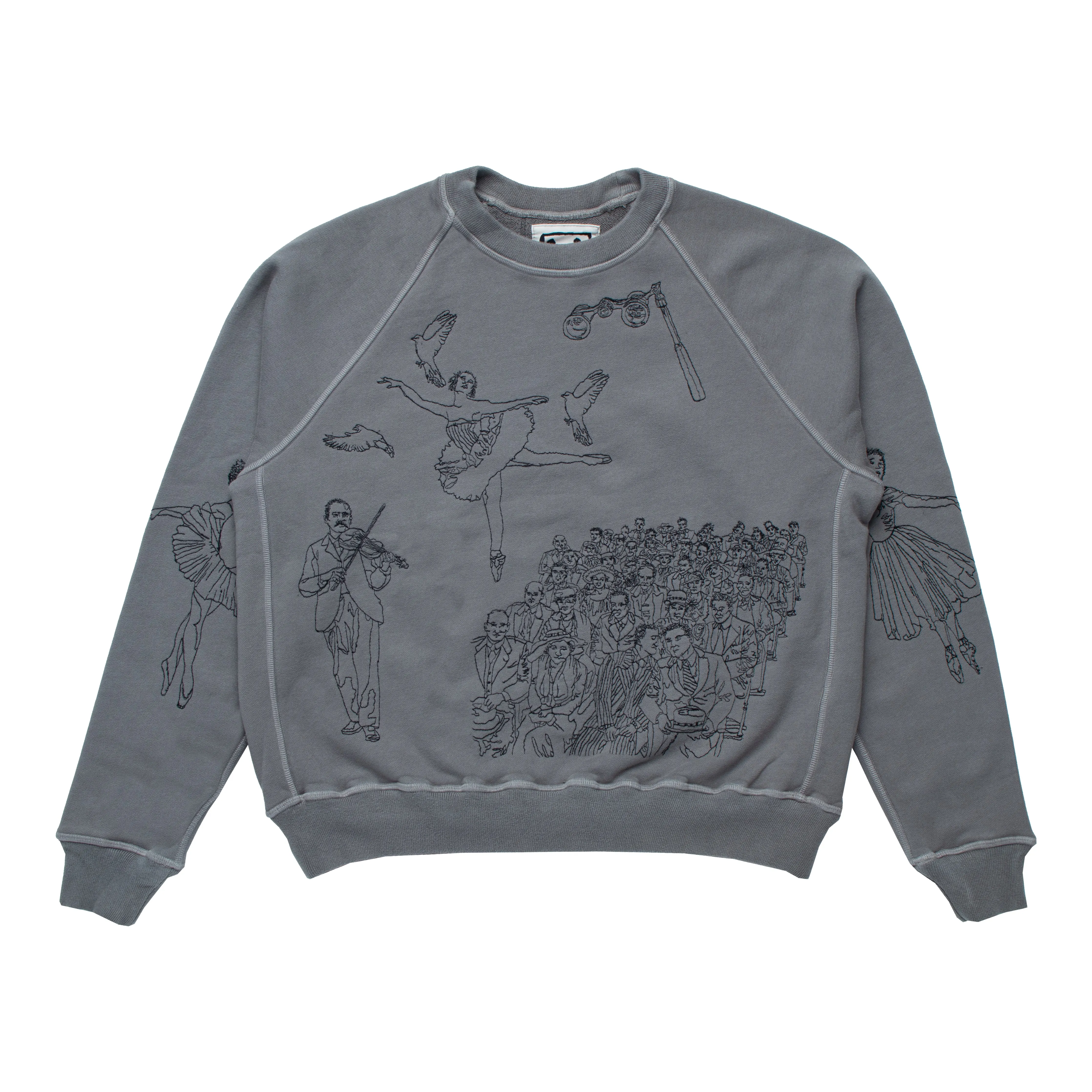 Ballet Crewneck - Cloud Grey sold by Samuel Zelig
