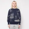 Hotel Crewneck - Navy sold by Samuel Zelig