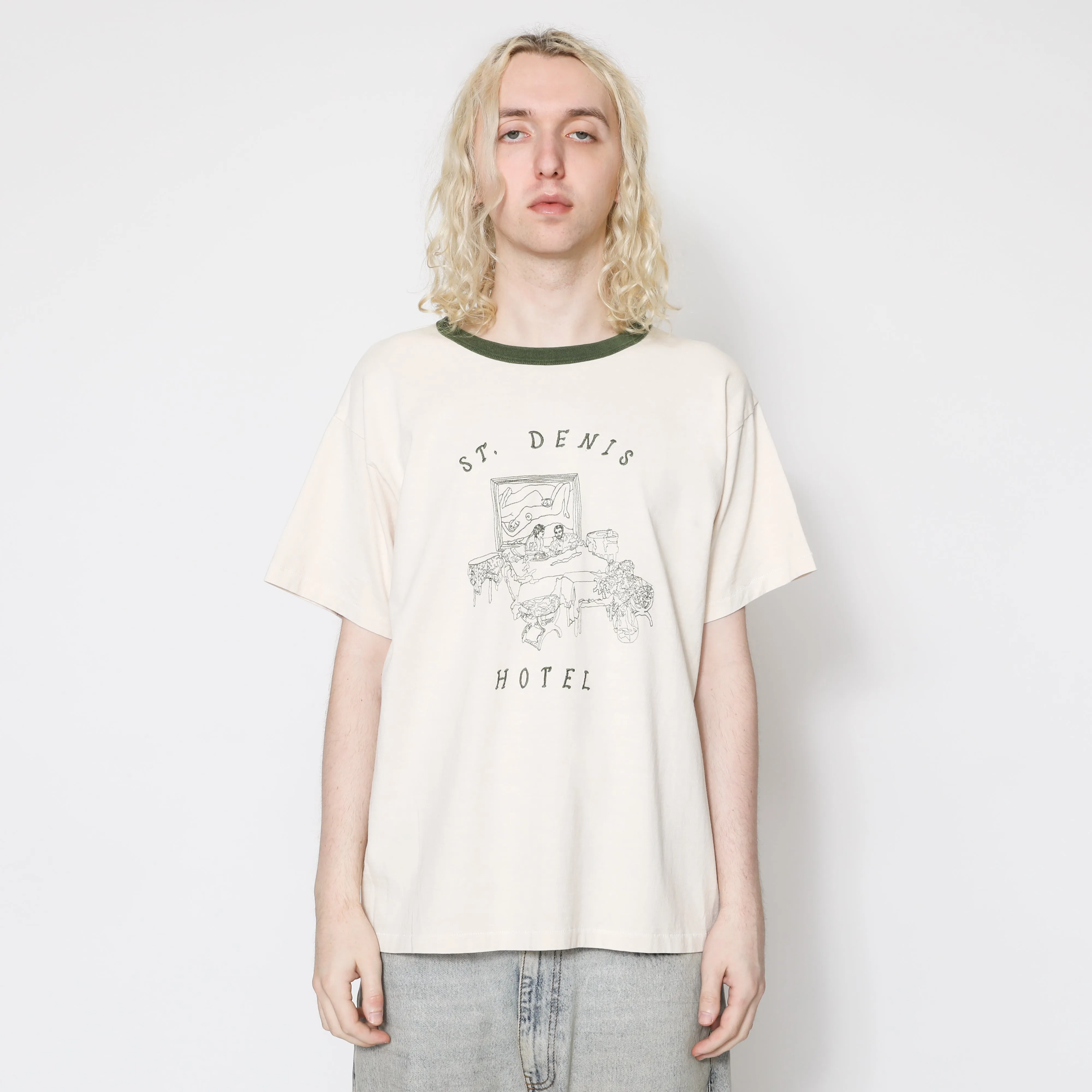 Hotel Tee - Green Ringer sold by Samuel Zelig product image thumbnail 3