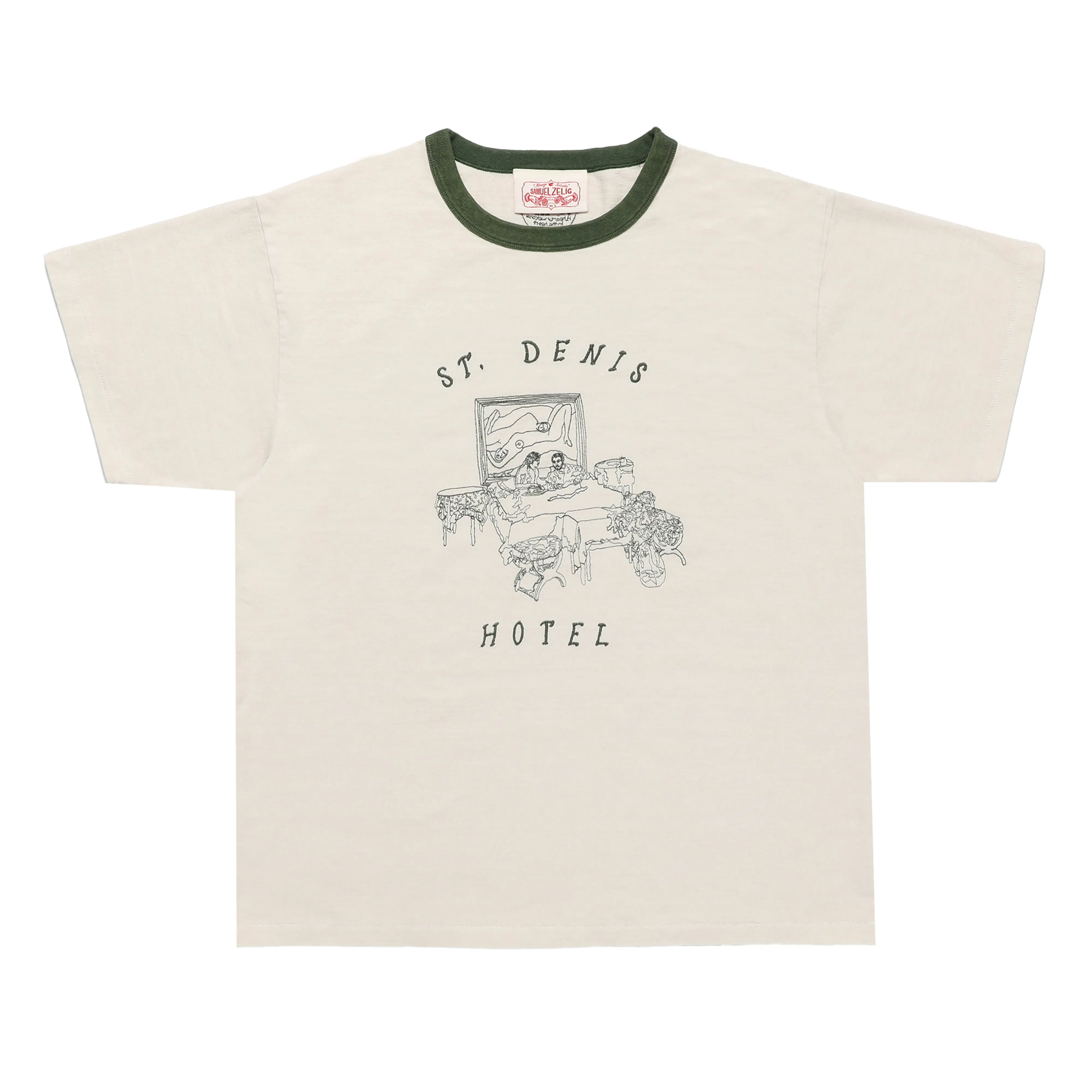 Hotel Tee - Green Ringer sold by Samuel Zelig