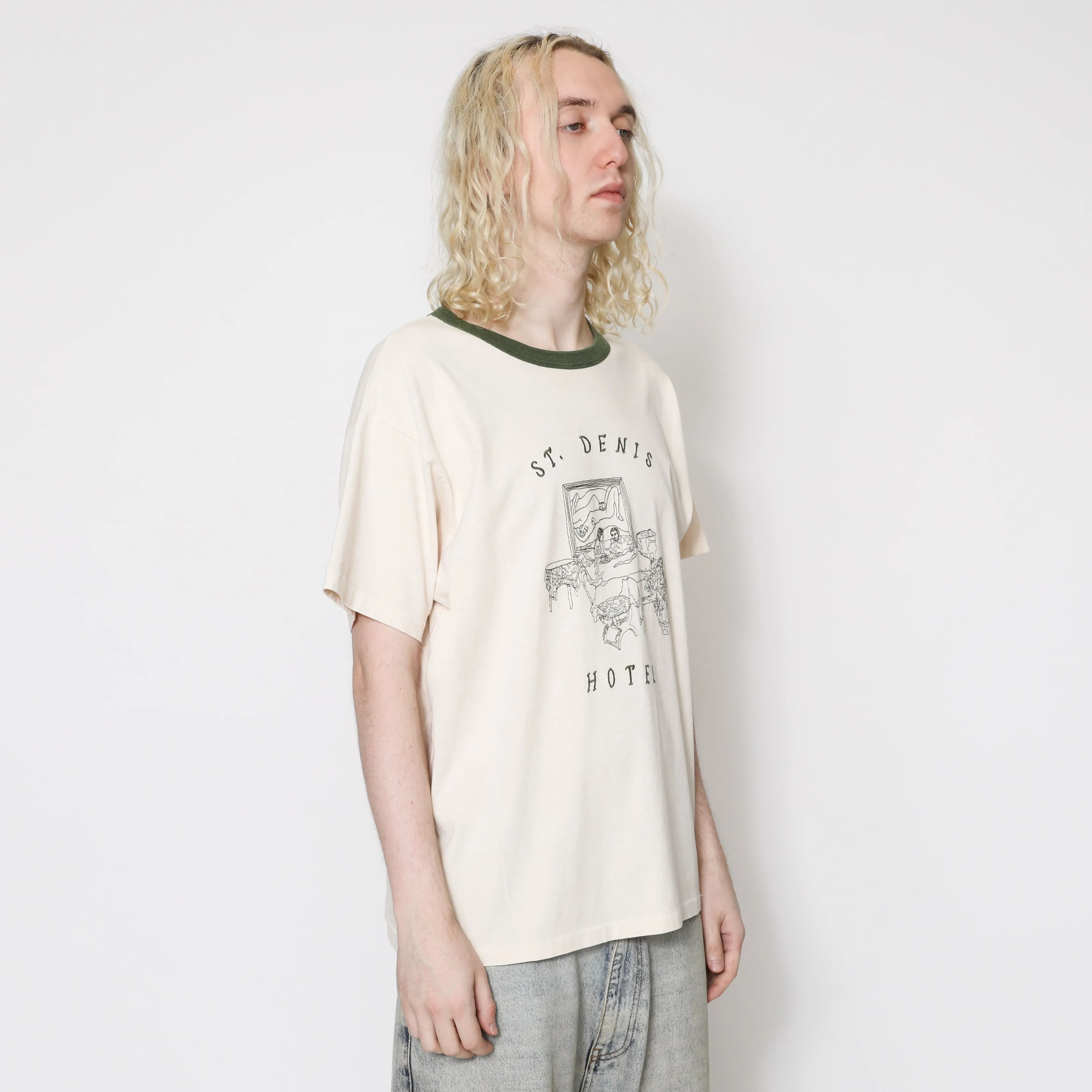 Hotel Tee - Green Ringer sold by Samuel Zelig product image thumbnail 4