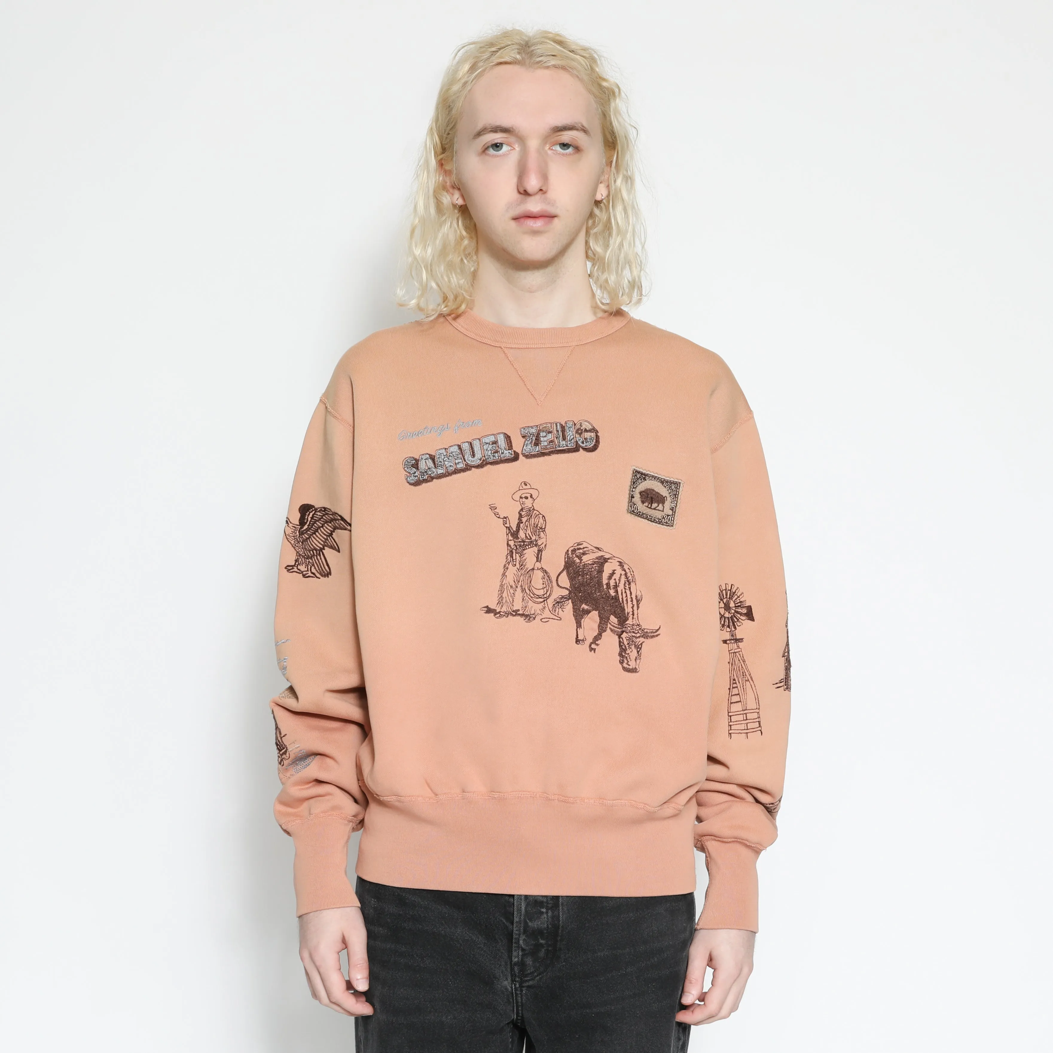 Western Crewneck sold by Samuel Zelig product image thumbnail 3