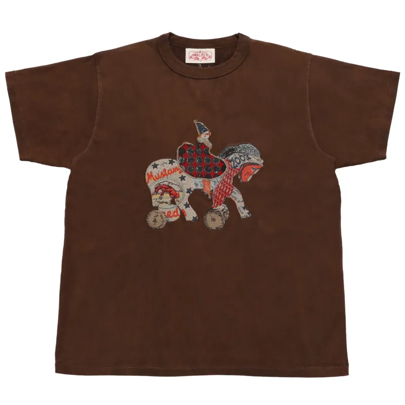 Collage Horse Tee - Brown sold by Samuel Zelig