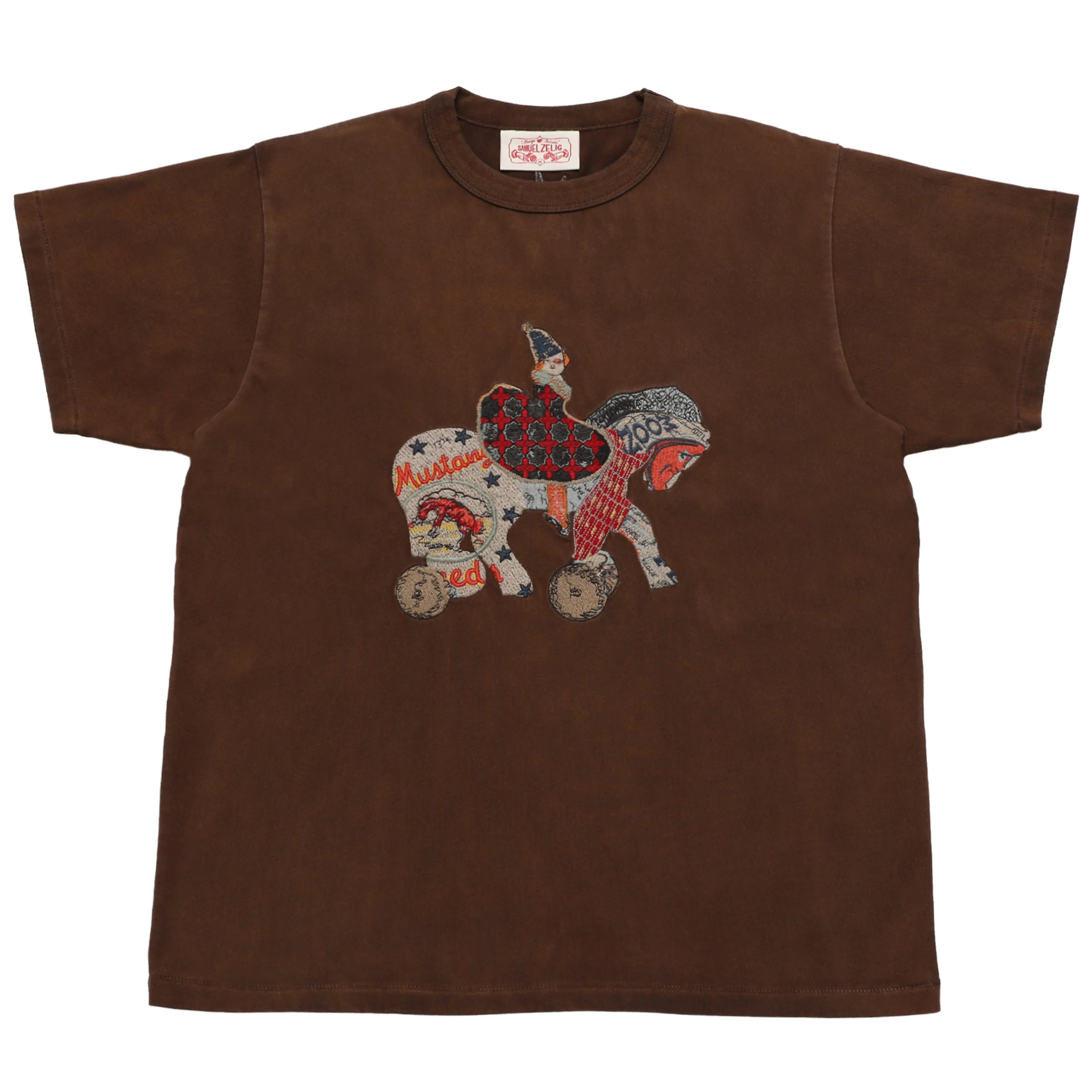 Collage Horse Tee - Brown sold by Samuel Zelig