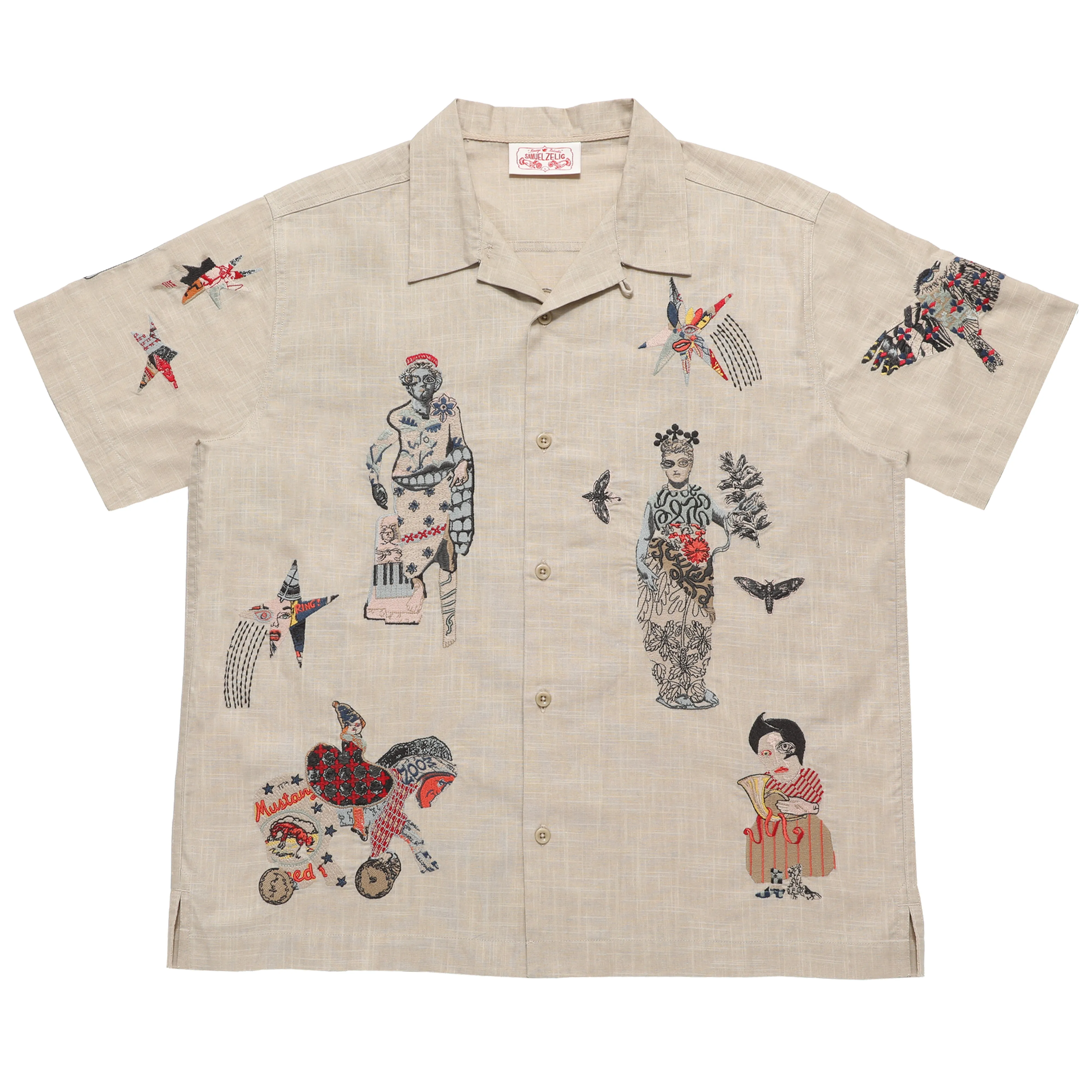 Collage Camp Shirt sold by Samuel Zelig