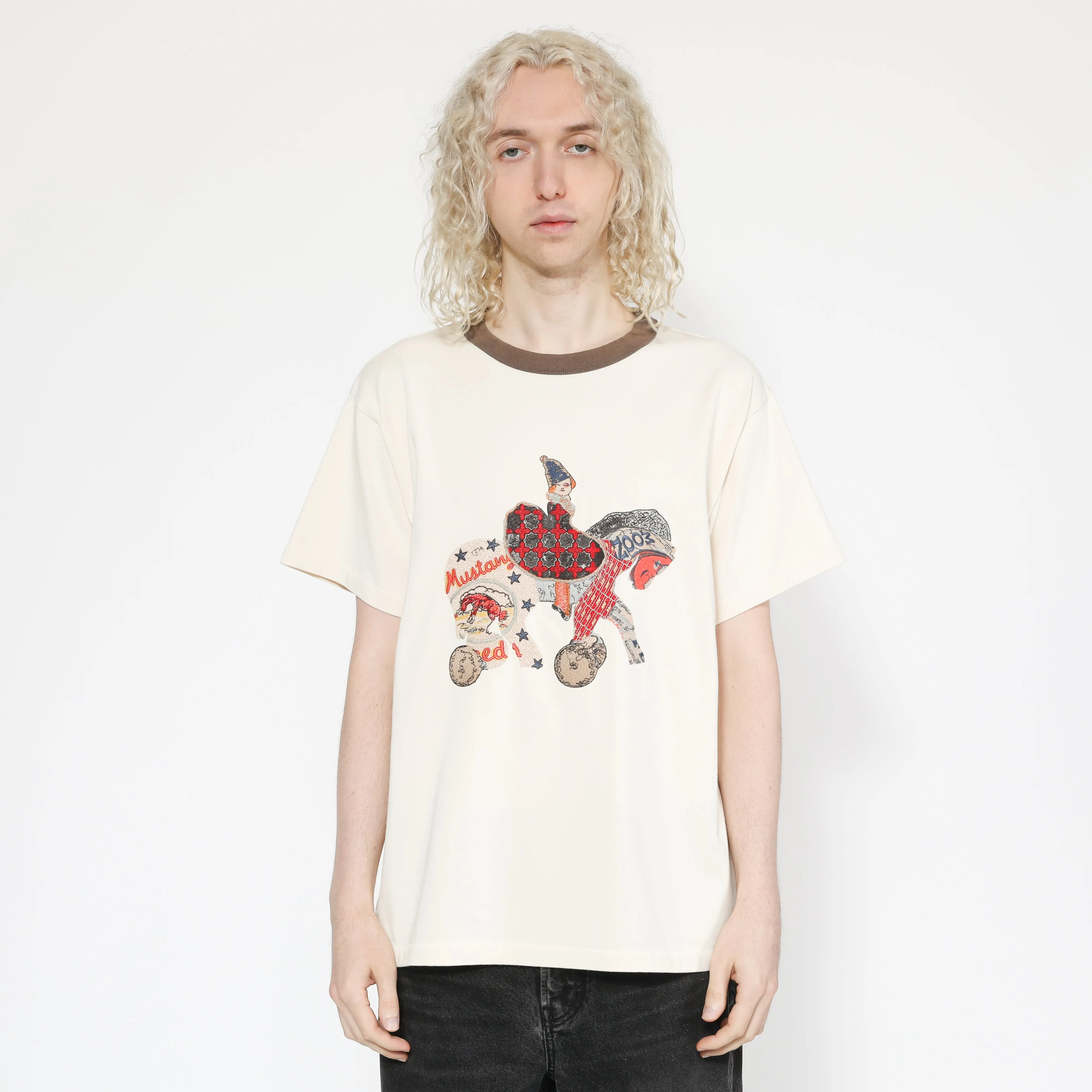 Collage Horse Tee - Charcoal Ringer sold by Samuel Zelig product image thumbnail 3